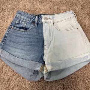 PacSun Split Dye Jean Shorts